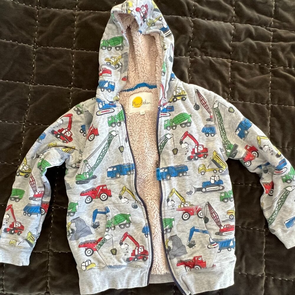 Mini Boden boy's hoodie (9-10y) - fleece lined